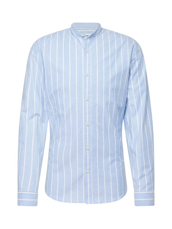 Lindbergh Lindbergh Риза 'Manderin'  светлосиньо / бяло