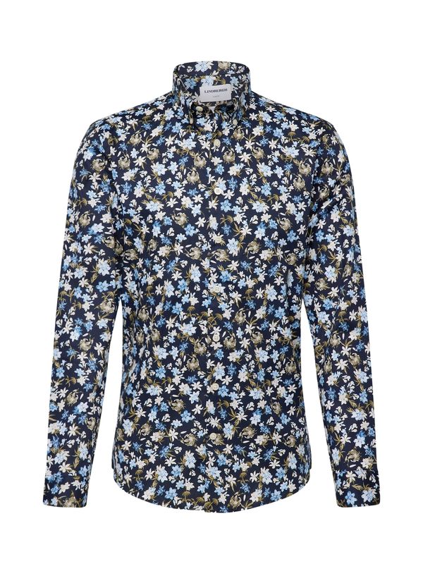 Lindbergh Lindbergh Риза  нощно синьо / светлосиньо / каки / бяло