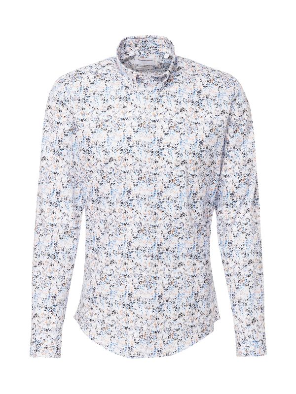 Lindbergh Lindbergh Риза  опушено синьо / лазурно синьо / светлооранжево / черно