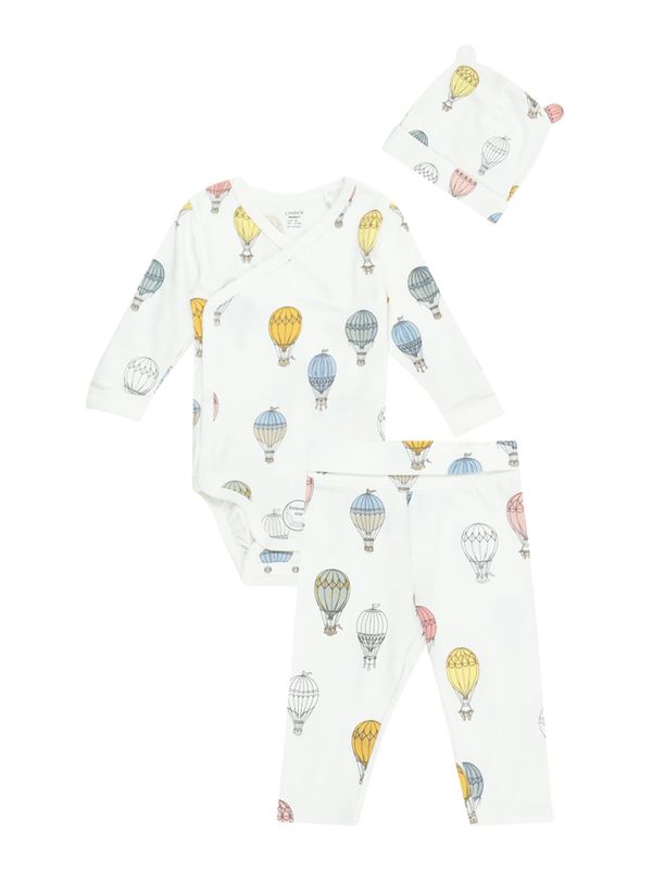 Lindex Lindex Комплект  тъмнобежово / светлосиньо / златистожълто / бяло