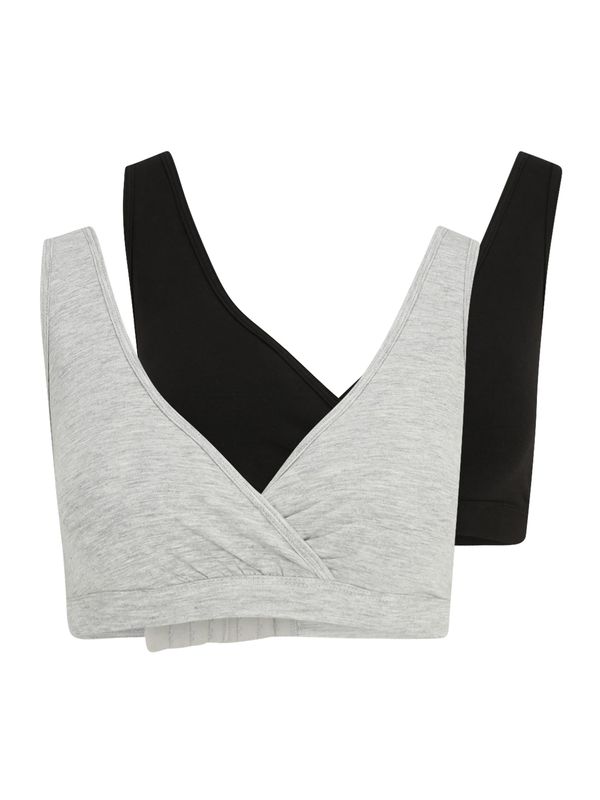 Lindex Maternity Lindex Maternity Сутиен  светлосиво / черно