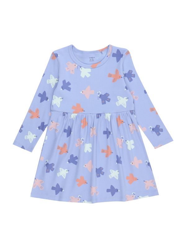 Lindex Lindex Рокля  светлосиньо / оранжево / корал / мръсно бяло