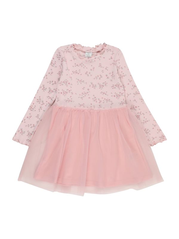 Lindex Lindex Рокля  зелено / пепел от рози / светлорозово / бяло