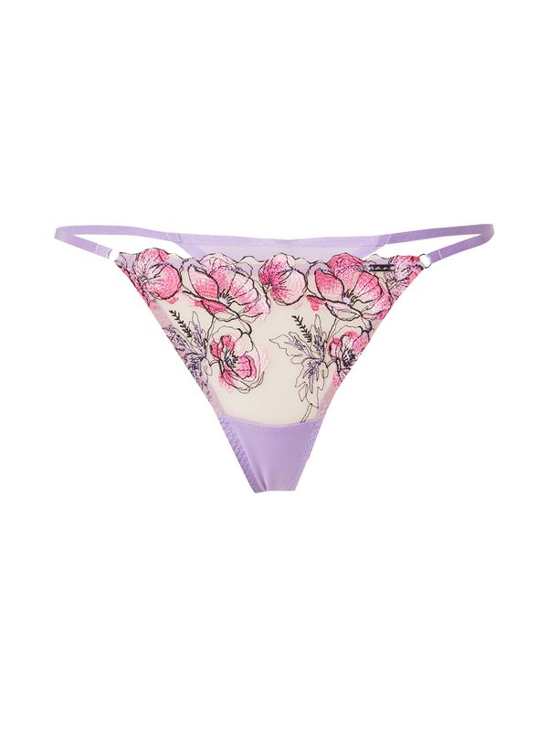 Lindex Lindex Стринг 'Aida'  люляк / розово / бледорозово / черно