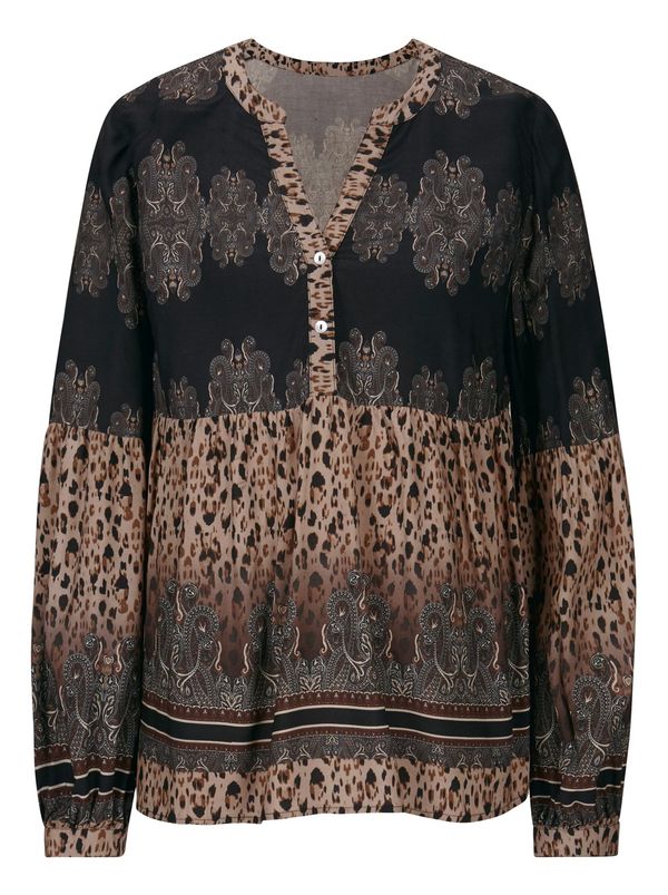 Linea Tesini by heine Linea Tesini by heine Блуза  бежово / кремаво / кафяво / черно