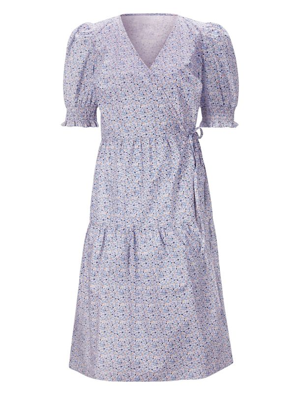 Linea Tesini by heine Linea Tesini by heine Лятна рокля  кремаво / нейви синьо / светлосиньо / бяло