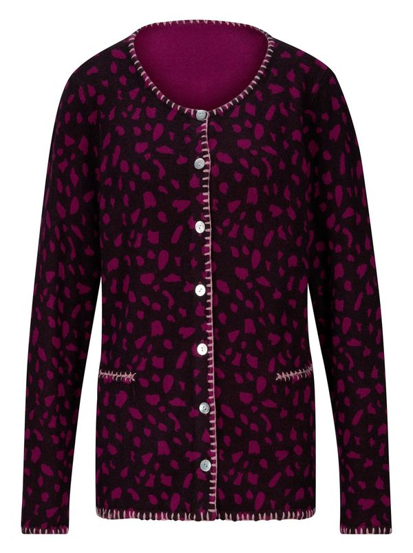 Linea Tesini by heine Linea Tesini by heine Плетена жилетка  боровинка / къпина / бяло