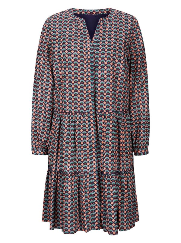 Linea Tesini by heine Linea Tesini by heine Рокля  цвят "пясък" / морскосиньо / кафяво / зелено