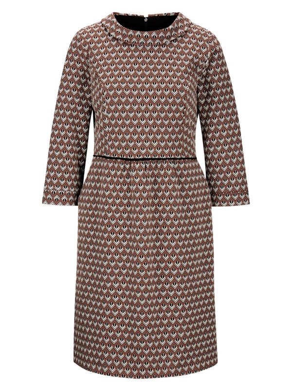 Linea Tesini by heine Linea Tesini by heine Рокля  кафяво / черно / бяло
