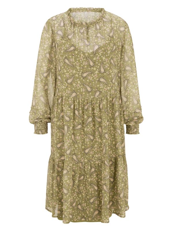 Linea Tesini by heine Linea Tesini by heine Рокля 'LINEA TESINI'  бежово / зелено