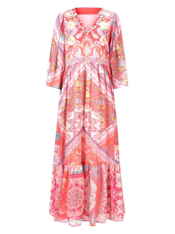 Linea Tesini by heine Linea Tesini by heine Рокля тип риза  пъстро / червено