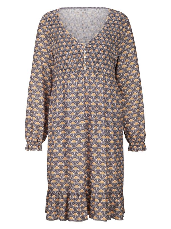 Linea Tesini by heine Linea Tesini by heine Рокля  жълто / сиво / бяло