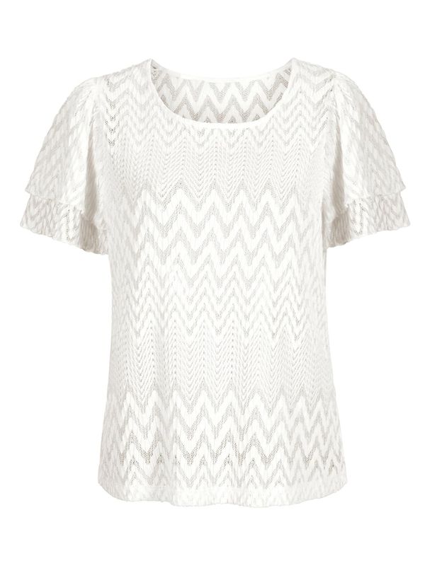 Linea Tesini by heine Linea Tesini by heine Тениска  екрю / бяло