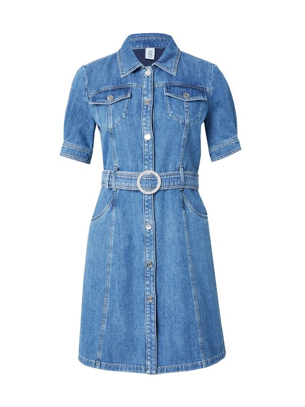 Liu Jo Liu Jo Рокля тип риза  син деним