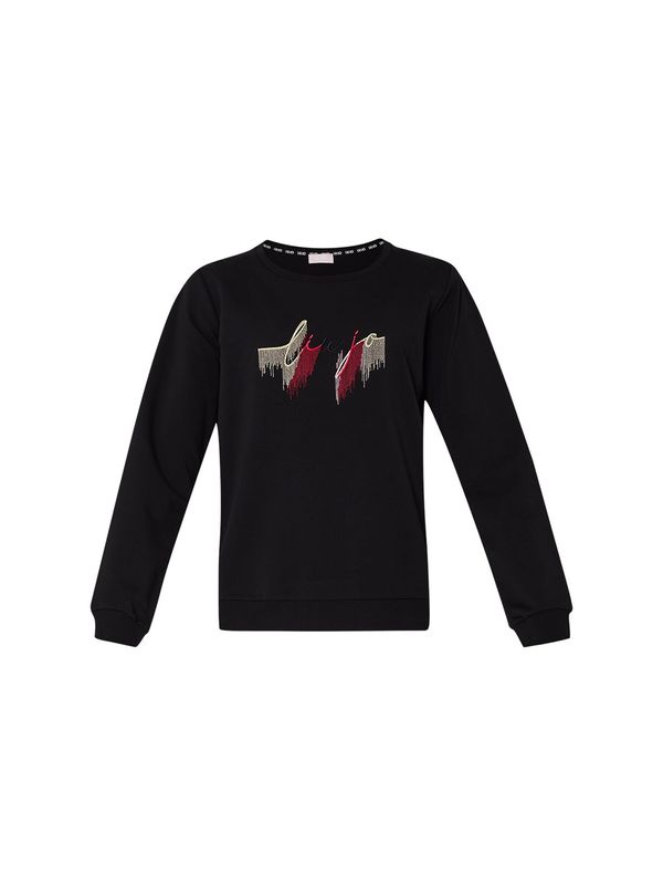 Liu Jo Liu Jo Суичър  бежово / рубинено червено / черно