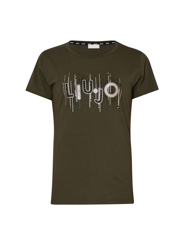 Liu Jo Liu Jo Тениска  бежово / тъмнозелено / черно