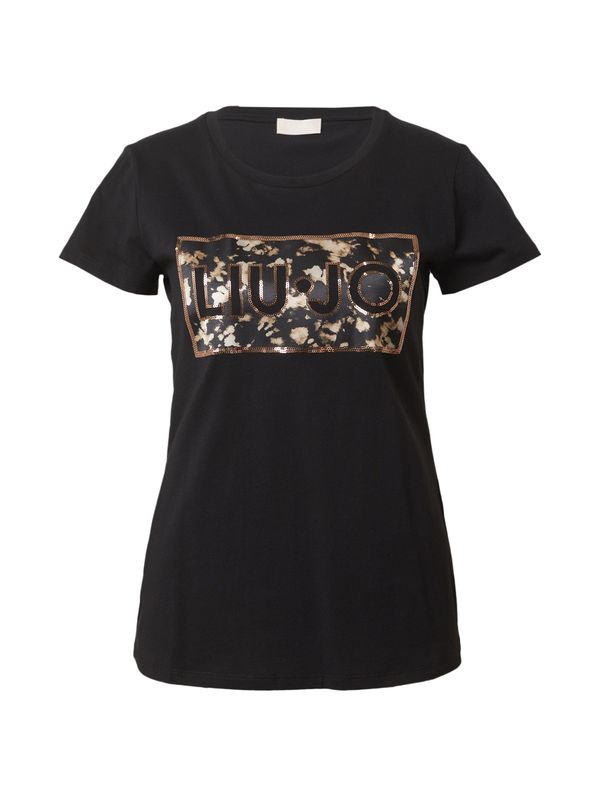 Liu Jo Liu Jo Тениска  кремаво / злато / черно