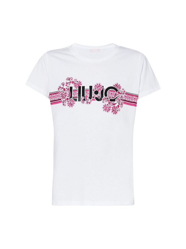 Liu Jo Liu Jo Тениска  розово / черно / бяло