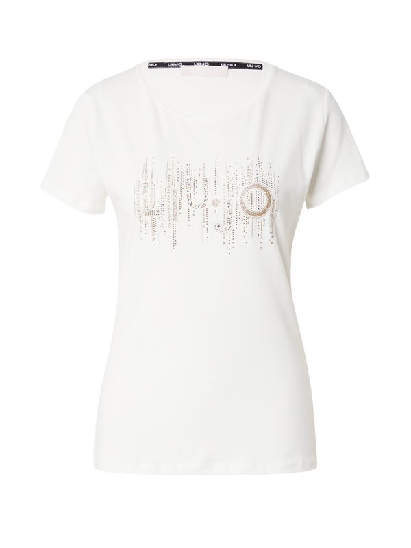 Liu Jo Liu Jo Тениска  светлобежово / злато / сребърно сиво