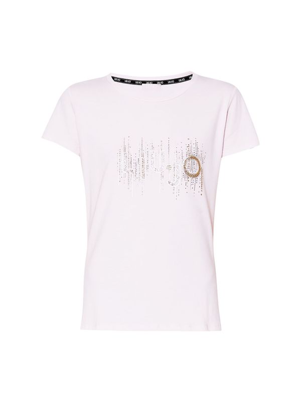 Liu Jo Liu Jo Тениска  злато / бледорозово / прозрачно