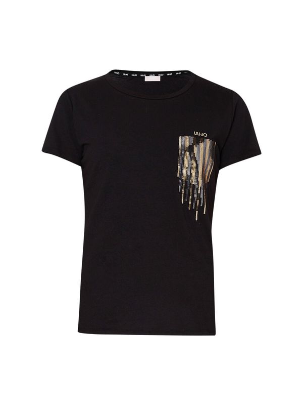 Liu Jo Liu Jo Тениска  злато / сребърно сиво / черно