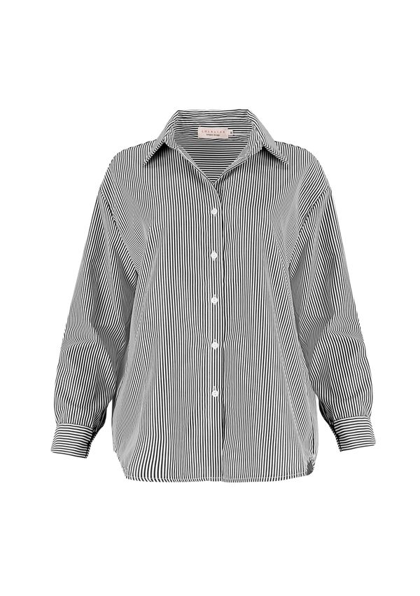 LolaLiza LolaLiza Блуза  антрацитно черно / бяло