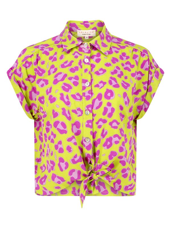 LolaLiza LolaLiza Блуза  тръстиково зелено / бледоморав / орхидея