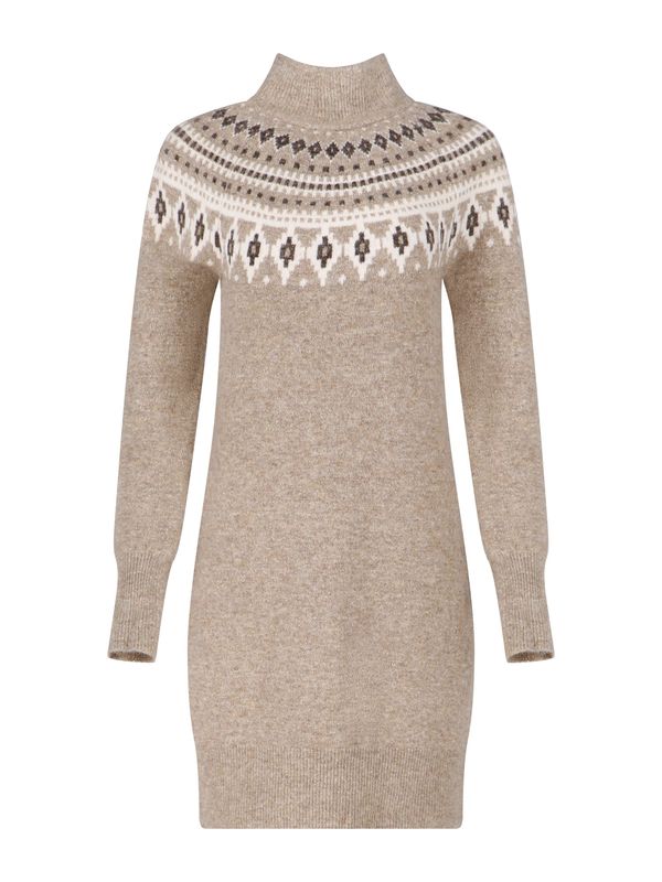 LolaLiza LolaLiza Плетена рокля  бежово / бяло