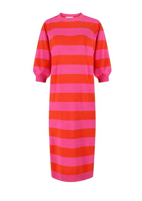 LolaLiza LolaLiza Плетена рокля  розово / червено