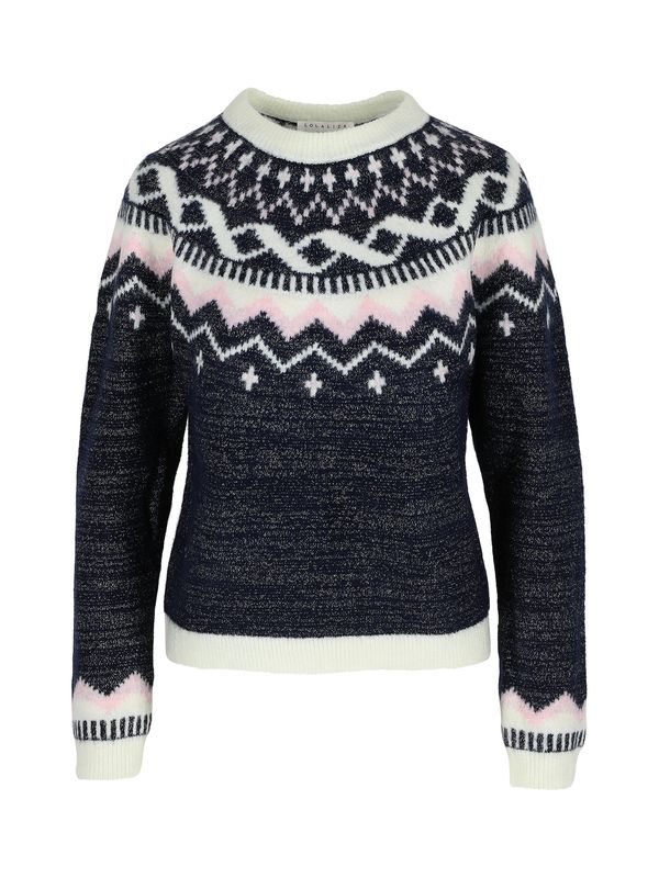 LolaLiza LolaLiza Пуловер  тъмносиньо / бяло