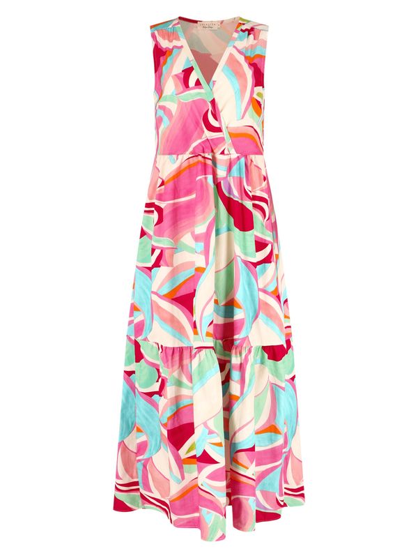 LolaLiza LolaLiza Рокля  аквамарин / светлолилаво / фуксия / бяло