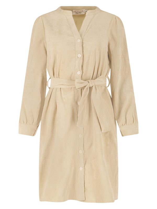 LolaLiza LolaLiza Рокля тип риза  бежово