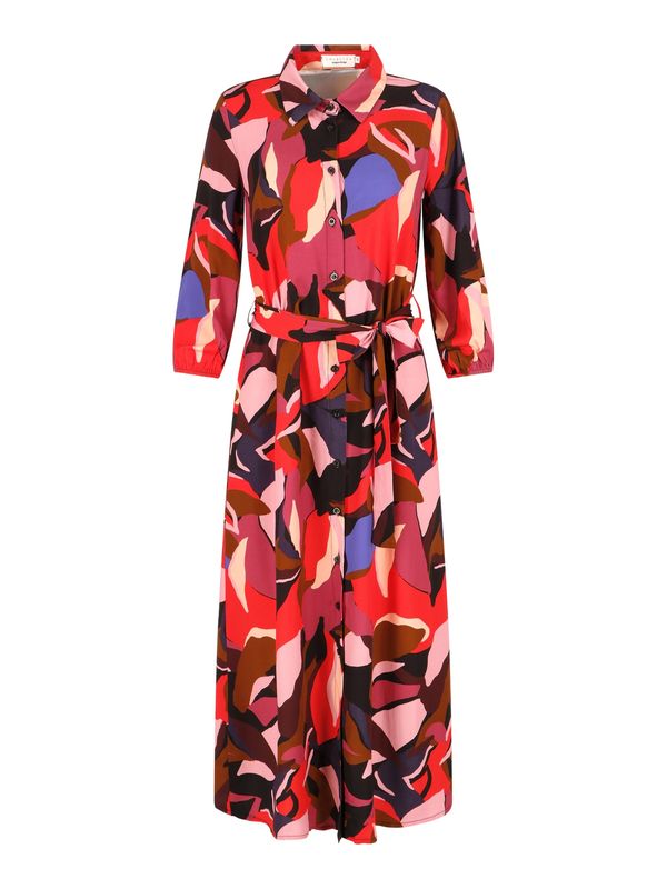 LolaLiza LolaLiza Рокля тип риза  синьо / кафяво / розово / розе