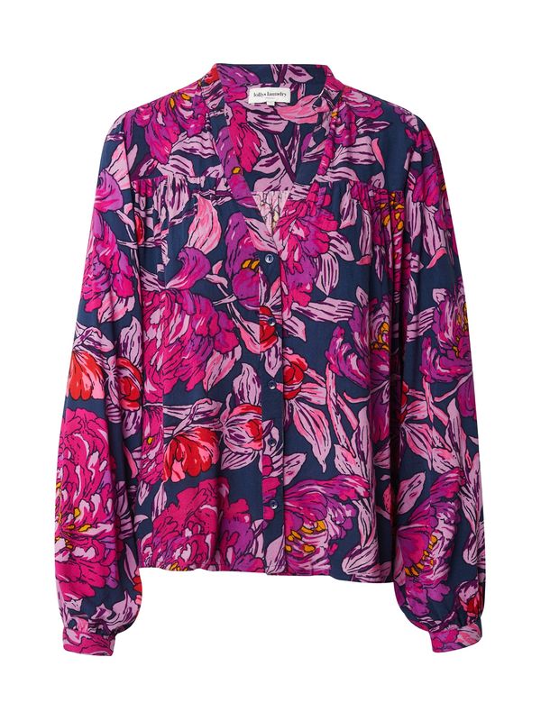 Lollys Laundry Lollys Laundry Блуза 'Elif'  петрол / лилав / корал / бледорозово