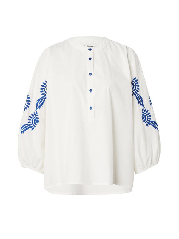 Lollys Laundry Lollys Laundry Блуза 'Faith'  тъмносиньо / бяло