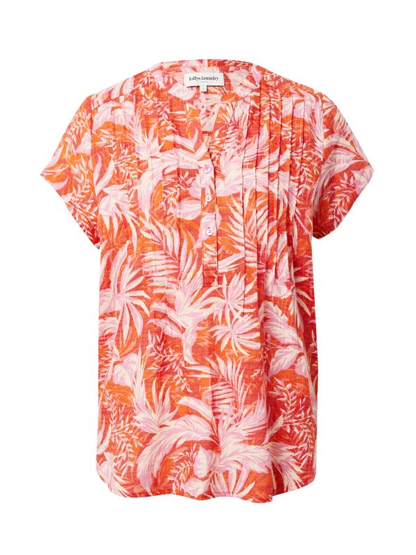 Lollys Laundry Lollys Laundry Блуза 'Heather'  оранжево / бледорозово / червено / мръсно бяло