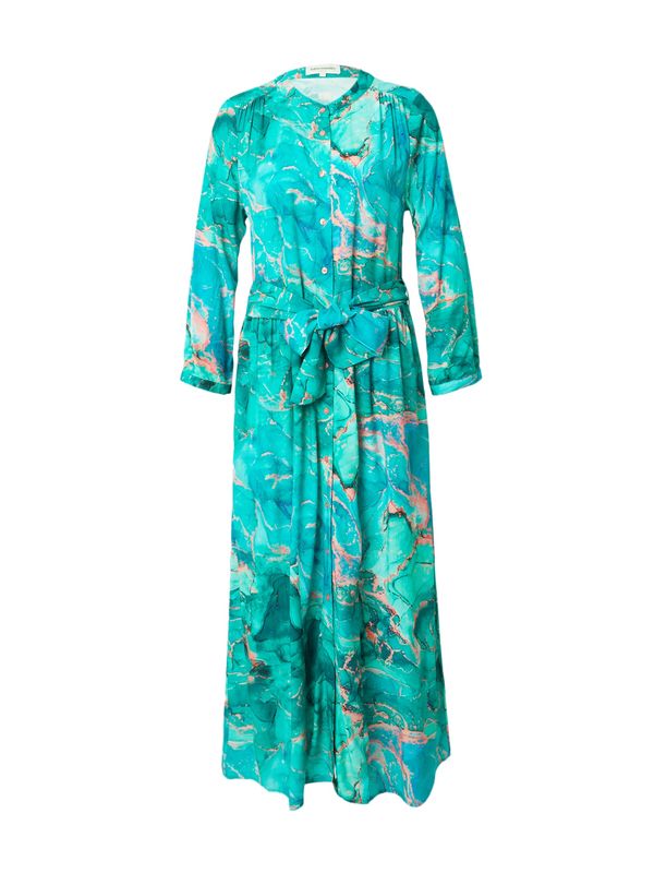 Lollys Laundry Lollys Laundry Рокля тип риза 'Harper'  кафяво / зелено / нефритено зелено