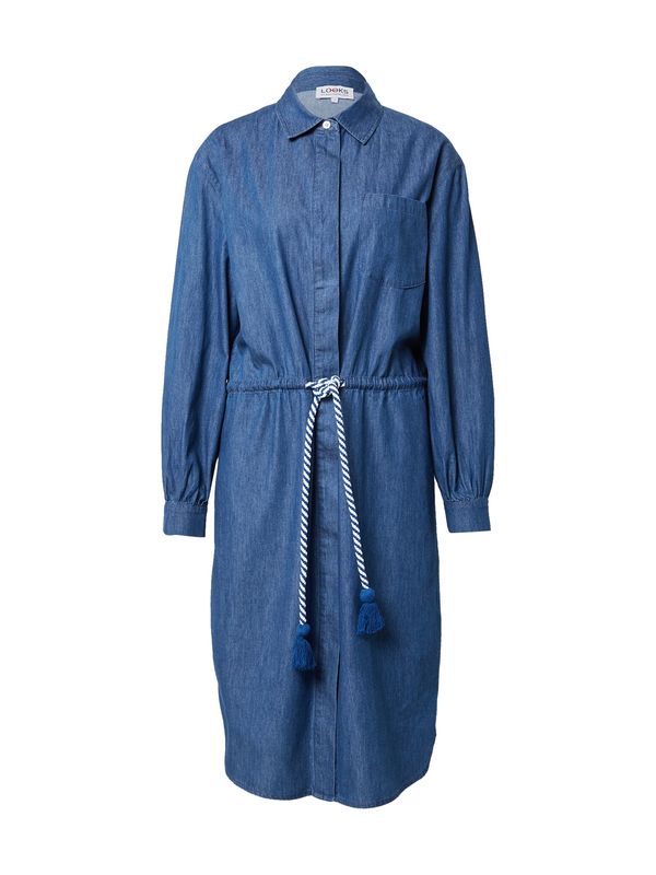 LOOKS by Wolfgang Joop LOOKS by Wolfgang Joop Рокля тип риза  син деним