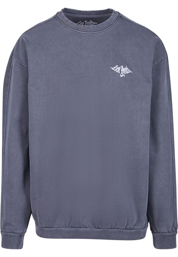 Lost Youth Lost Youth Суичър 'Terry Classic'  гълъбово синьо / бяло