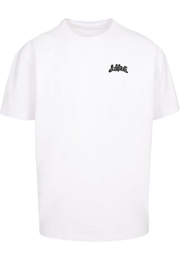 Lost Youth Lost Youth Тениска 'Dripping Heart'  петрол / черно / бяло