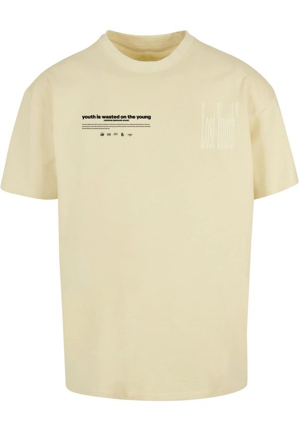 Lost Youth Lost Youth Тениска  пастелно жълто / черно