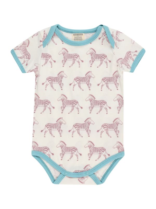 loud + proud loud + proud Бебешки гащеризони/боди  кремаво / циан / лилав / боровинка