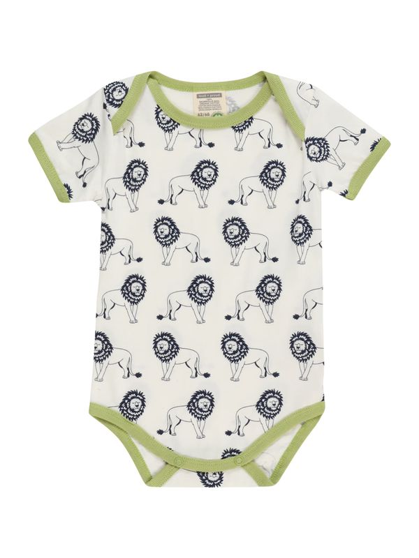 loud + proud loud + proud Бебешки гащеризони/боди  морскосиньо / светлозелено / бяло