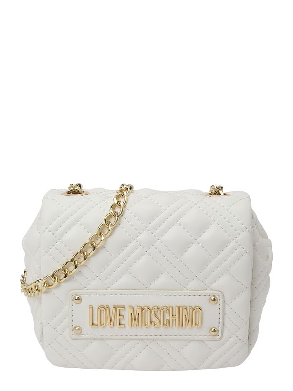 Love Moschino Love Moschino Чанта с презрамки  злато / бяло