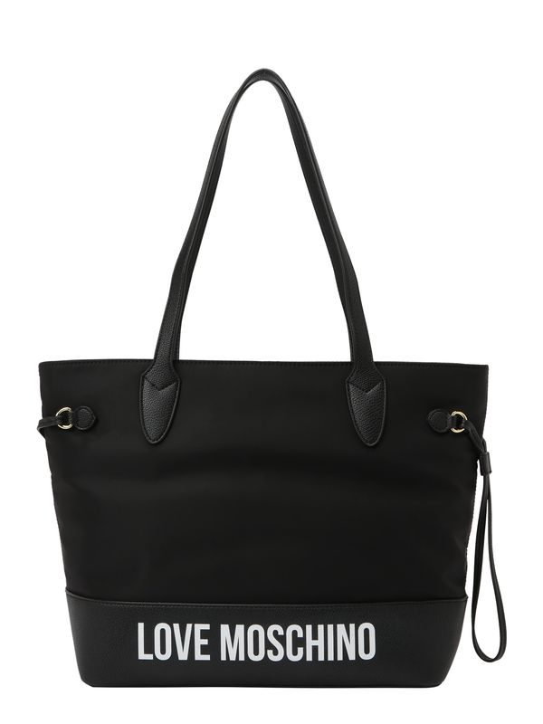 Love Moschino Love Moschino "Чанта тип ""Shopper""" 'CITY LOVERS'  черно / бяло