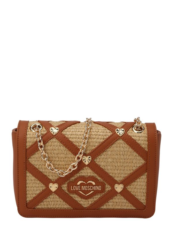 Love Moschino Love Moschino Чанта за през рамо  бежово / кафяво / злато