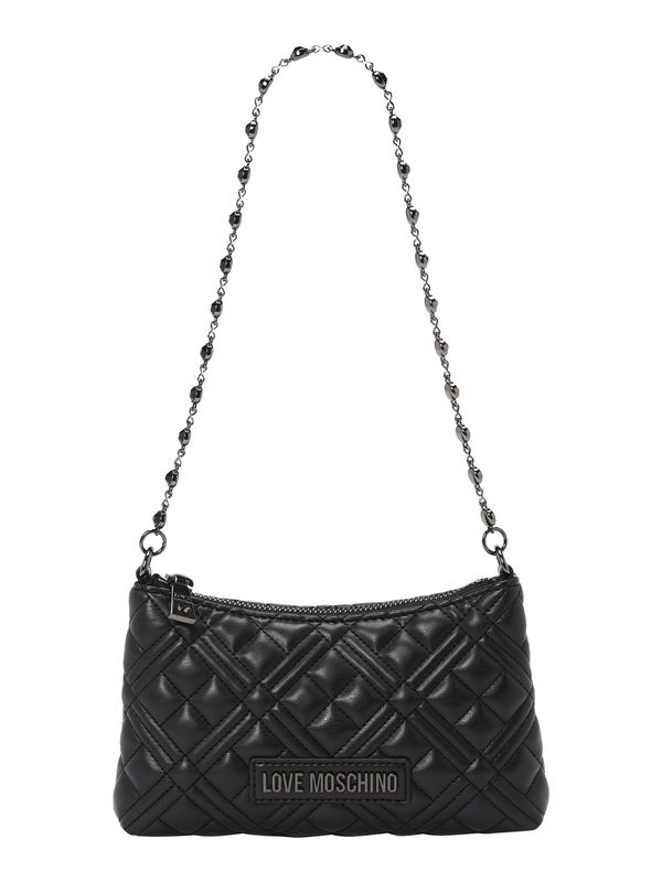 Love Moschino Love Moschino Чанта за през рамо  черно / сребърно