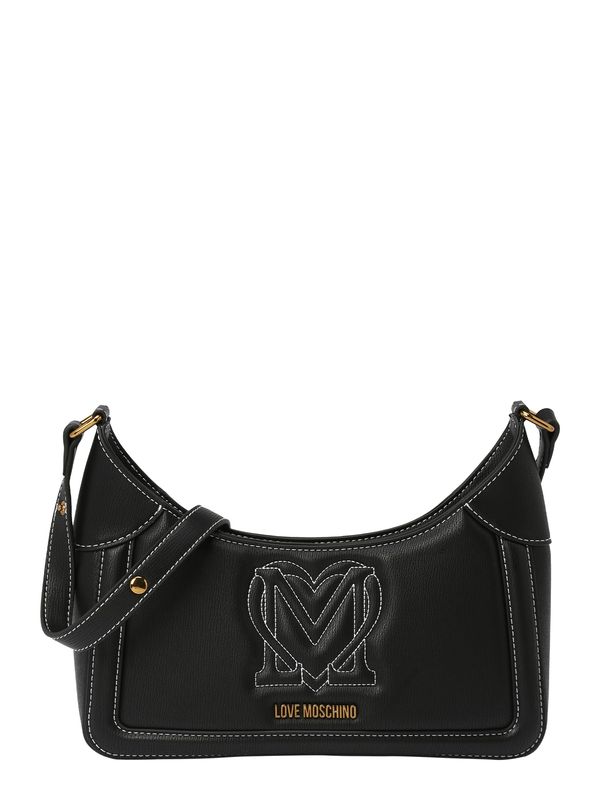 Love Moschino Love Moschino Чанта за през рамо 'MY HEART'  черно / бяло