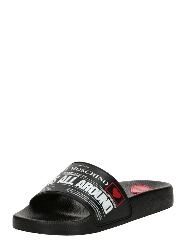 Love Moschino Love Moschino Чехли  червено / черно / бяло