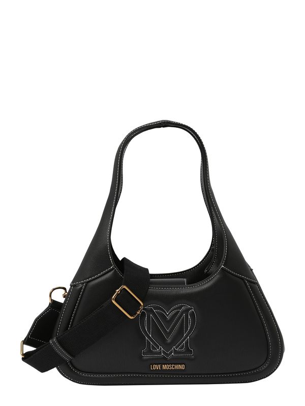 Love Moschino Love Moschino Дамска чанта 'MY HEART'  злато / черно / бяло